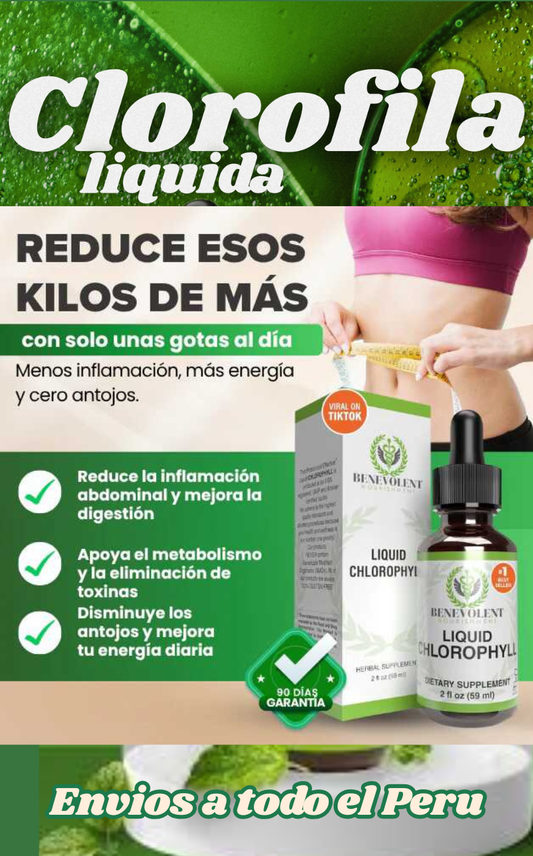 Benevolent® | Clorofila Líquida en gotas